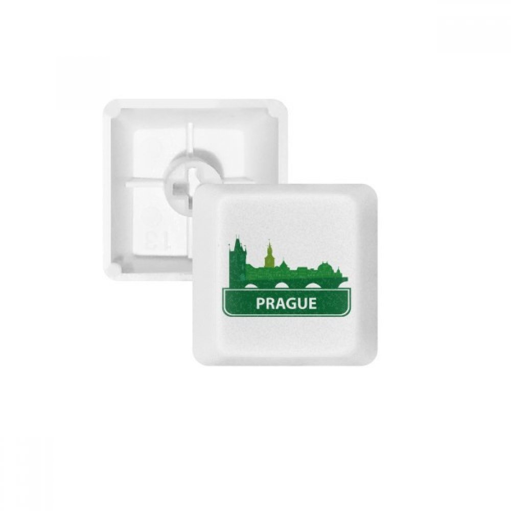 Keycaps PBT Prague vert pour clavier mécanique OEM R4 multicolore blanc