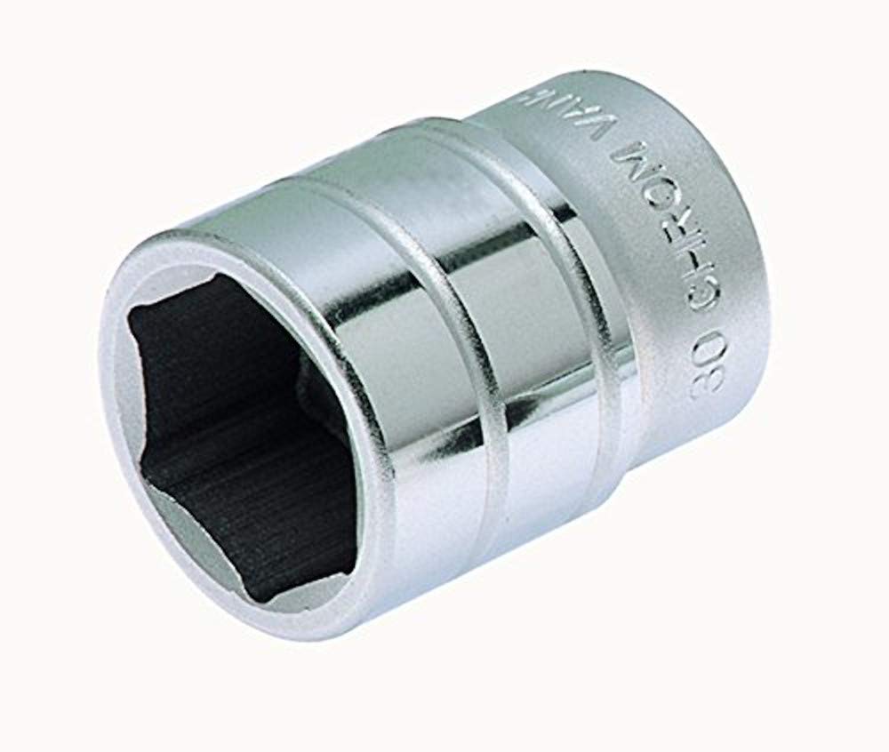 izeltas Izeltaş 1119061034 34 Mm3/4" Altı Köşe Lokma Anahtar, Krom, 34 Mm