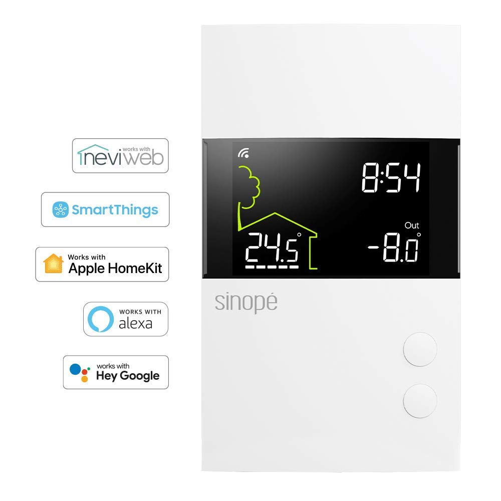 Sinopé Smart Wi-Fi Thermostat for in-Floor Heating TH1310WF (Works with  Amazon Alexa) 3600 W /240 V - Amazon.com