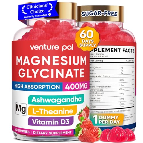 Image of 60 Day Supply Magnesium Glycinate 400mg Gummies Sugar Free High Absorption
