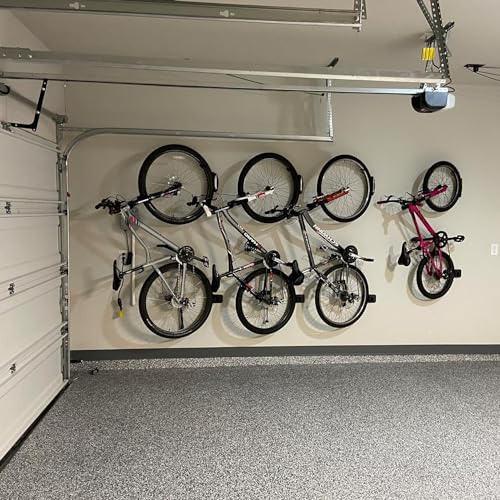 Wallmaster Swivel Bike Rack Hanger,Garage Wall Mount Bike Storage Hook for Indoor, 2 Pack