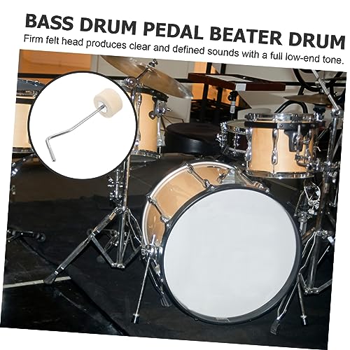 Mazo para pedal de bombo con cabeza curva y fieltro duradero miniatura 3