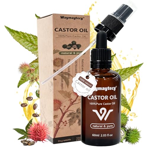 30ml Aceite de Ricino,para Crecimiento y Reparación del Cabello,hidrata profundamente, y mejora la elasticidad de la piel