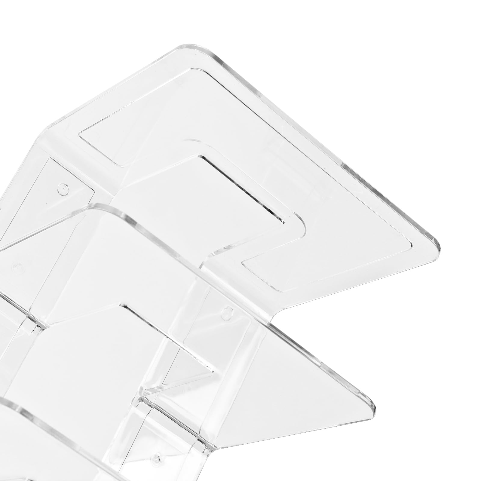 4 soportes de acrílico transparente para revistas, clasificador de archivos acrílicos con 4 ranuras, estante de archivo, organizador de tapa de cocina para sobres, correo, documentos, cuaderno