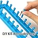 LAYOER Long Knitting Loom Set with Hook Needle Kit for Yarn Cord Knitter 4 Looms (Long)