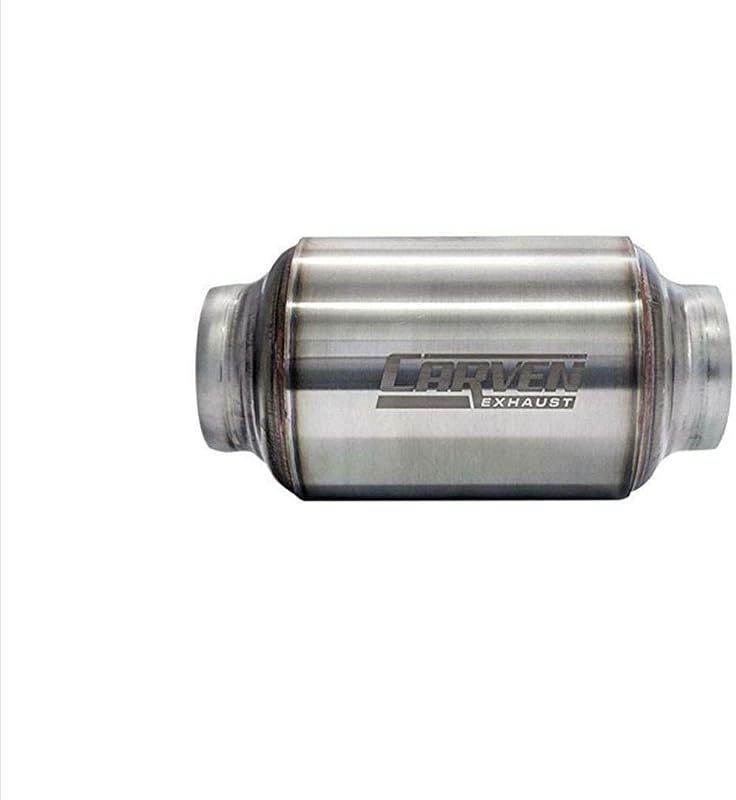 Silencioso esportivo Carven Exhaust R-Series 2,5" em aço inoxidável – 1 unidade