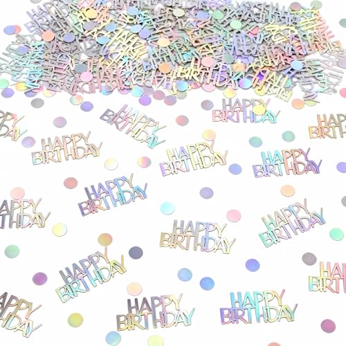 Sekfpnk - Sekfpnk Confetti Birthday Table Decoration, Glitzerndes Konfetti mit einem Gewicht von 15 g eignet, Konfetti perfekt als Tischdekoration für Geburtstagsfeiern