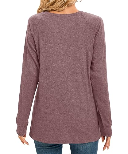 Women Long Sleeve Shirts Casual Tops Dressy Blouses Fashion Pleated Tunic4