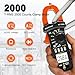 GOLDCHAMP Digital Clamp Meter Multimeter, True RMS 2000 Counts Auto-ranging ACV/DCV & ACA Tester, Measures Resistance, Diode, Continuity, NCV, with Backlight, Auto Off, MAX/MIN, Data Hold