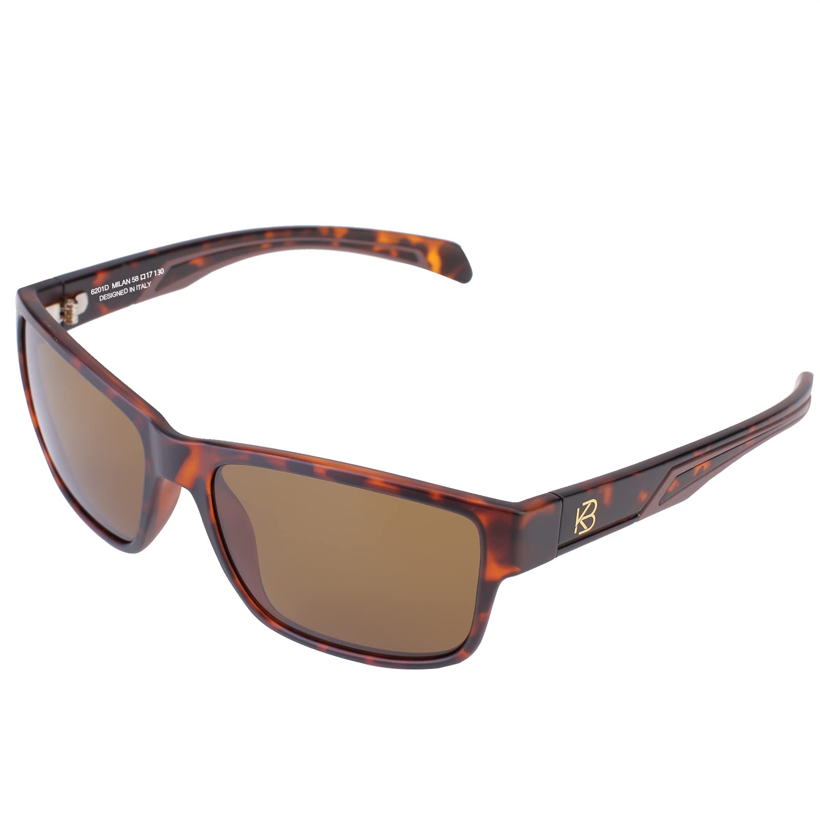 BUNVICK Gafas de Sol Genuinas de Vidrio Polarizadas de Alta Definición Hombres y Mujeres, Diseño Italiano, Anti-reflejo, UV400, Lentes de Vidrio Verdadero Corning