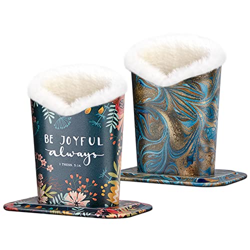Image of 2 Pcs a Set, Plush Lined Eyeglasses Holder Stand Case Protective Glasses Case for Desks