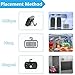 2 Pack Refrigerator Fridge Thermometer Digital Freezer Room Thermometer Waterproof Large LCD Display Max/Min Record Function-Black