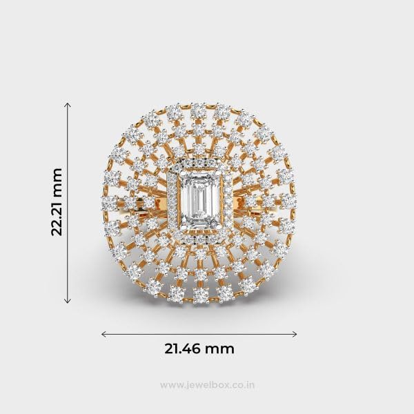 Bague moissanite en argent 925 plaqué or qui ne noircit pas - 4
