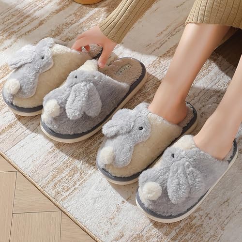 Bunny Slippers - Cute animal slippers, skin-friendly and warm plush, non-slip wear-resistant sole4