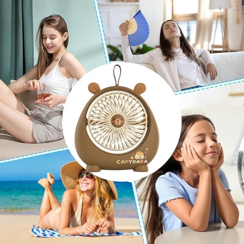 Ventilateur de bureau rechargeable Generico ventilateur de table portable 2 vitesses - 5