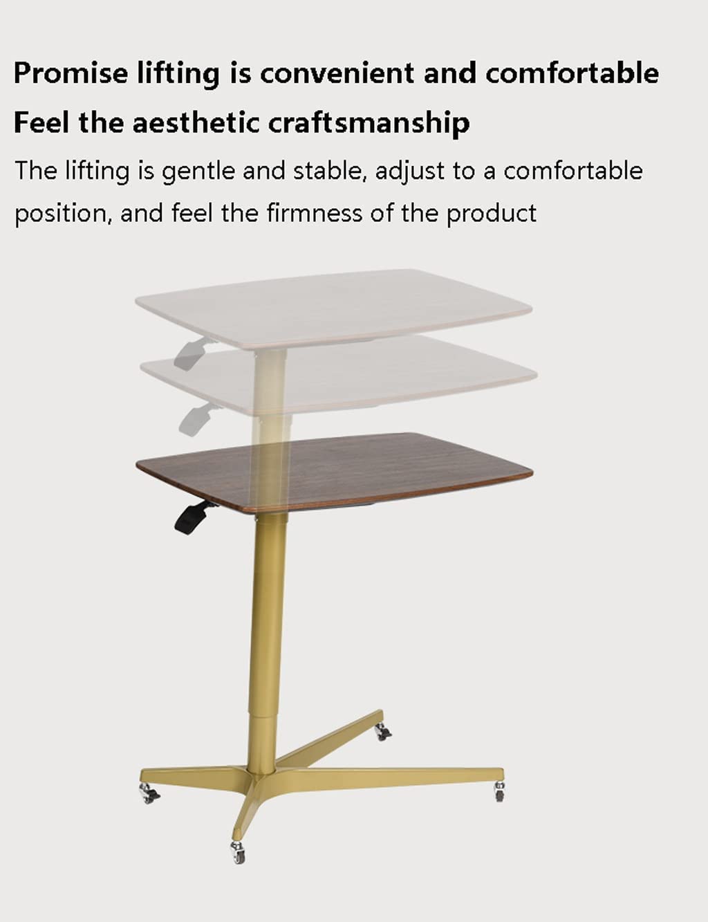 BKEKM Table de lit Table de Chevet médicale à Hauteur réglable avec roulettes pour Ordinateur Portable Mobile pour l'hôpital et l'usage médical à Domicile Spacieux