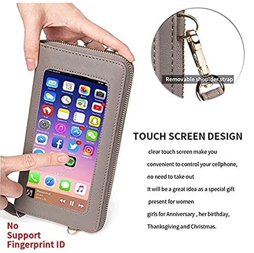 Touch Screen Phone Bag Small Crossbody Bag Shoulder Handbag, RFID Blocking Wallet for Women4