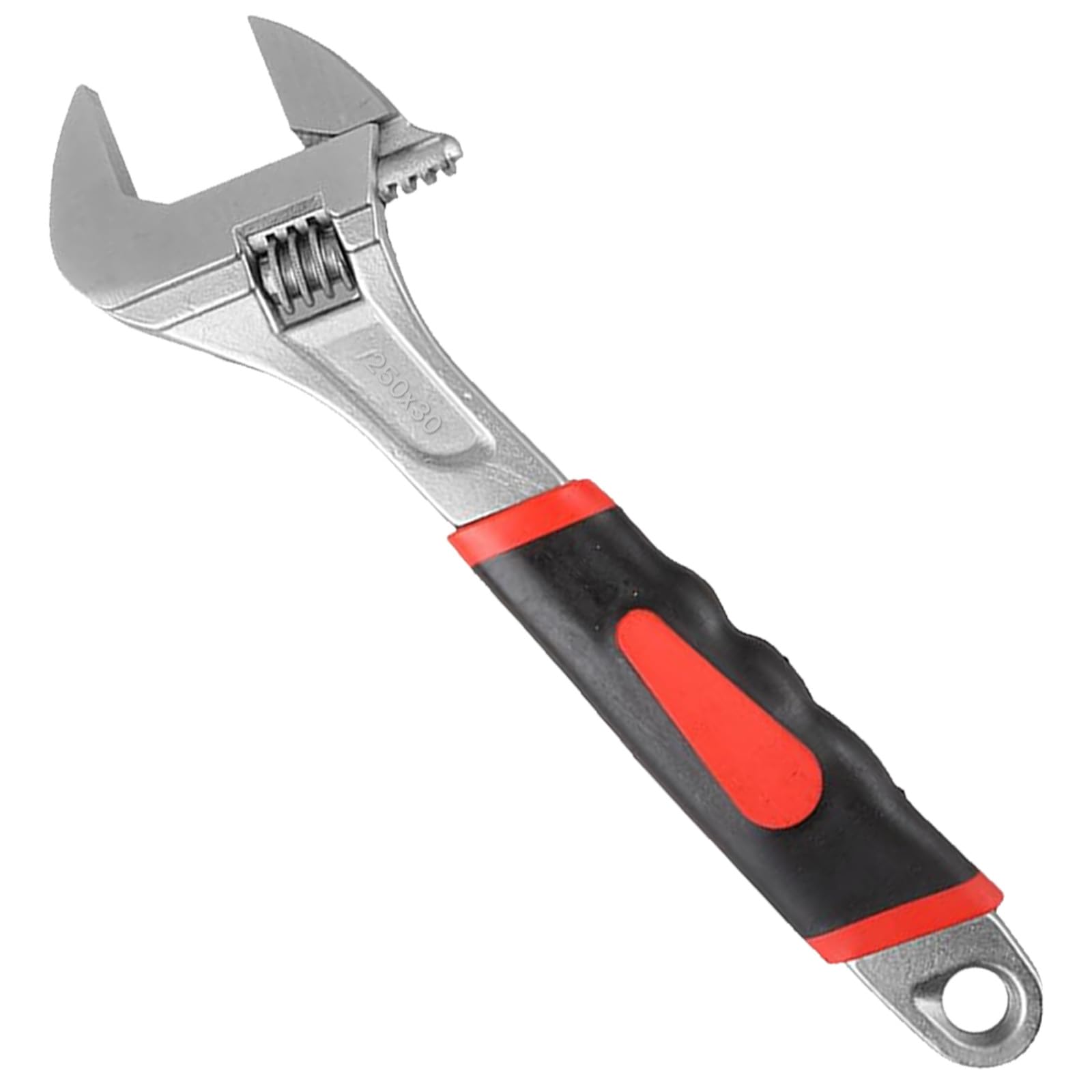 TEYIAN 10-inch Adjustable Spanner Adjustable Wrench Set Multifunctional Carbon Steel Shifter Spanner Wide Opening Jaws Wrench Soft Grip Handles Hand Tools Plumbers Tools