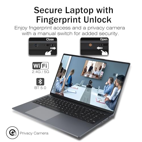 Image of 17 Inch Laptop with Ryzen 5, 8GB RAM, 256 GB SSD, FHD IPS Display, Backlit Keyboard, Webcam,RJ45, Dual Wi-Fi, Bluetooth 5.0, HDMI, USB 3.0, Type-C Full Function