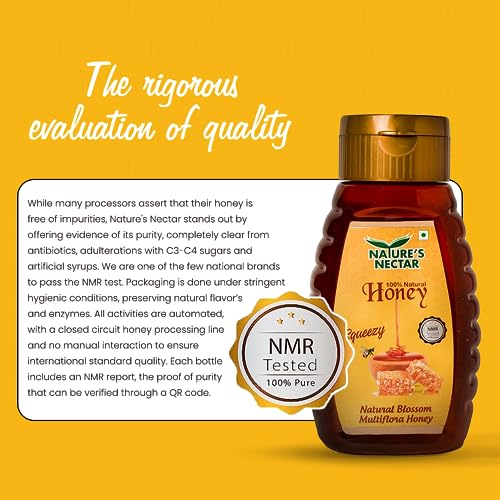 Image of Nature's Nectar 100% Pure Honey Squeezy Pack 500g | NMR Tested