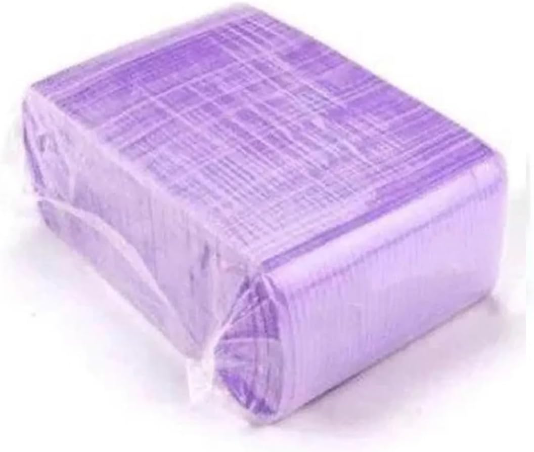 Dental Patient Bibs โ Pack of 125 (Purple) | 3-Ply Disposable Bibs | Waterproof & Absorbent Protection | Ideal for Dental Clinics, Salons & Tattoo Studios