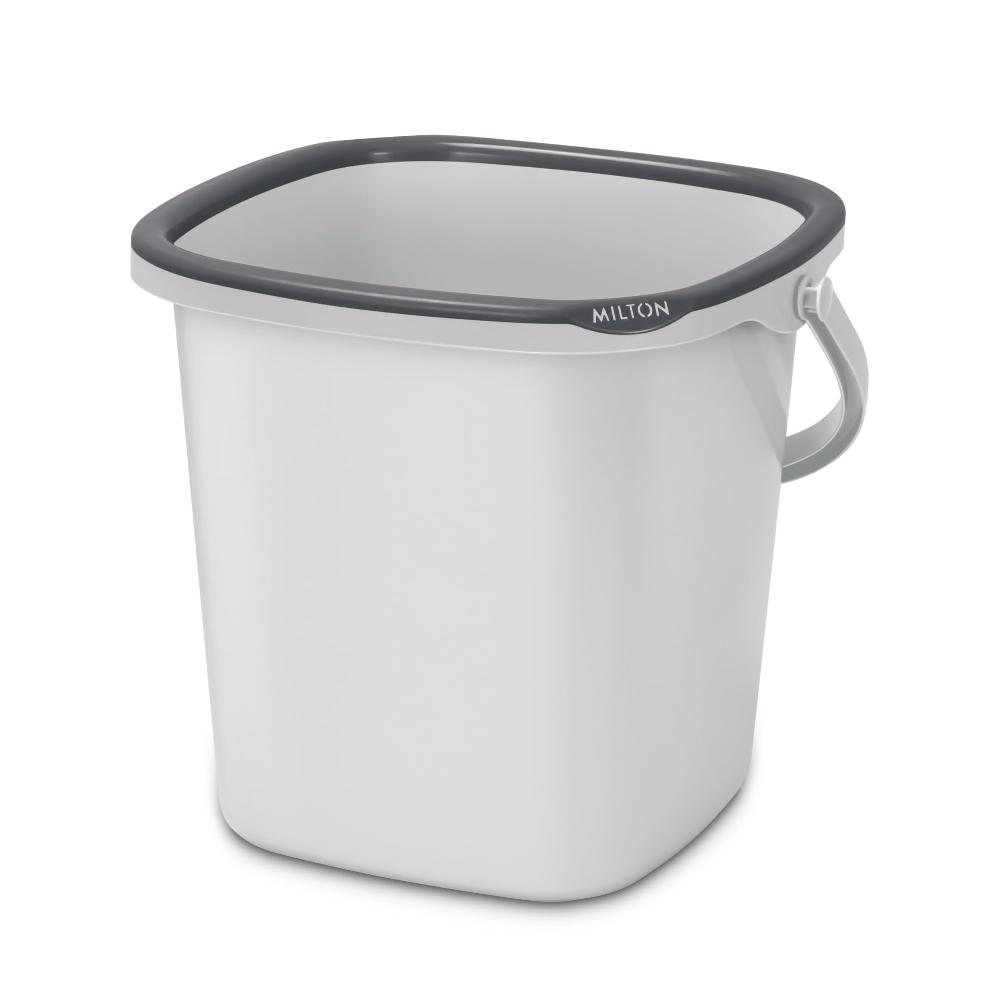 Milton Swish Plastic Bucket with Handle, 16 litres, Marine Grey | Home | Bathing | Storage | Bathroom | Multipurpose | Easy to Carry (B0CYQ3Y2DQ) Amazon Price History, Amazon Price Tracker