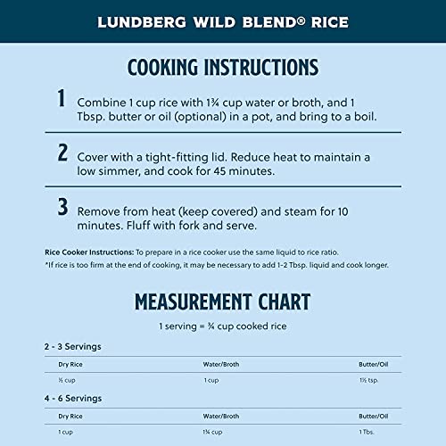Lundberg Family Farms - Wild Blend Rice, Pantry Staple, Great For Cooking, Versatile, Rich Color, Full-Bodied Flavor, Whole Grain, Non-Gmo, Gluten-Free, Vegan, Kosher (16 Oz) #TOP4
