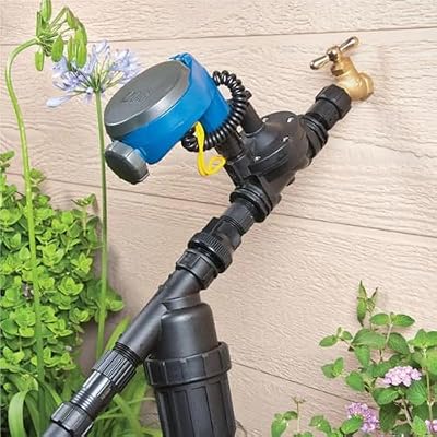 DIG P09-155 3/4 FHT X MHT All-Purpose Heavy Duty Drip Irrigation Kit Inline Y Filter with 155 Mesh Polyester Screen and Flush Cap for Drip Irrigation and Micro Sprinklers