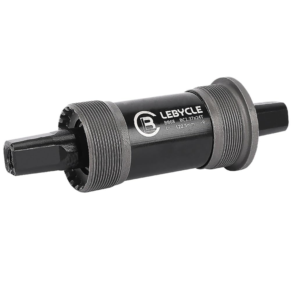 JIASHUNHE Bottom Bracket Bottom Bracket Threaded With Screws Bike Hollow Axle 110.5/113/118/120/122.5/126mm(122.5MM)