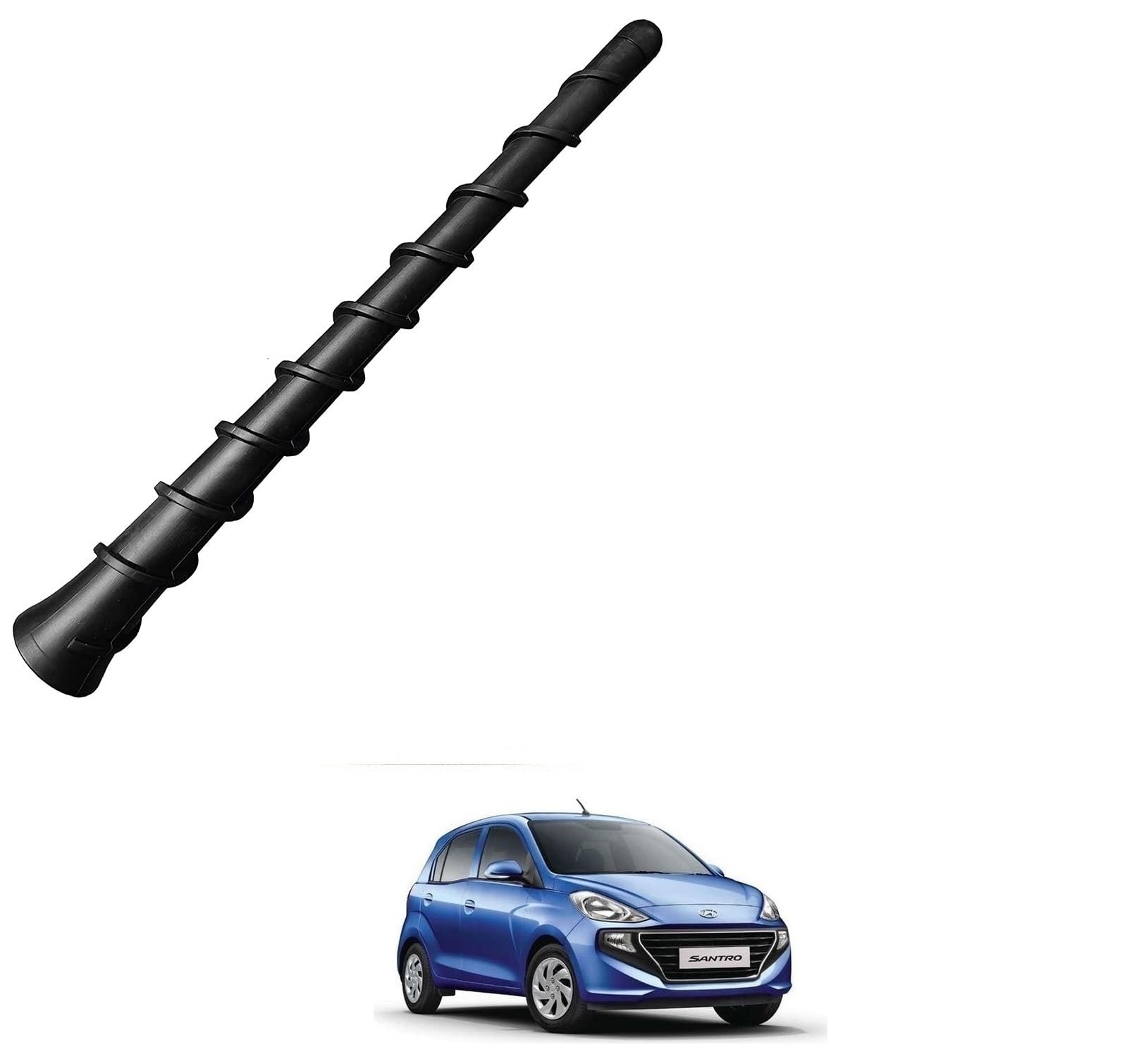 Auto Addict Vehicle Roof Mount Rubber Antenna Mast Flexible Car Replacement Antenna Black for Hyundai Santro New 2018-image-26