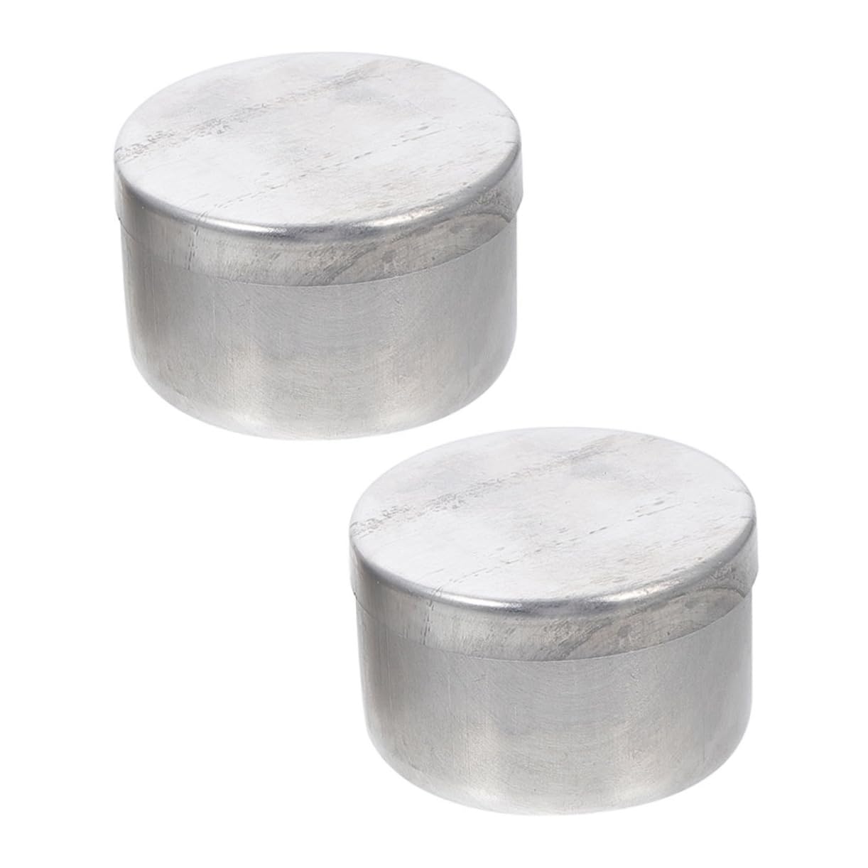 COSMEVIVI 2 Pack Aluminum Soil Collection Jars Round Weighing Holders for Lab Soil Storage