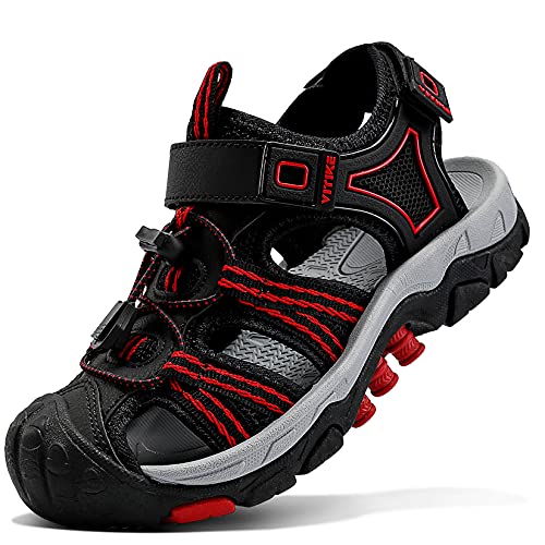 VITIKE Sandalias del Niño de Verano Las Zapatillas de Deporte Sandalias para Niño Zapatillas de Deporte Al Aire Libre, 81 Rojo, 28 EU