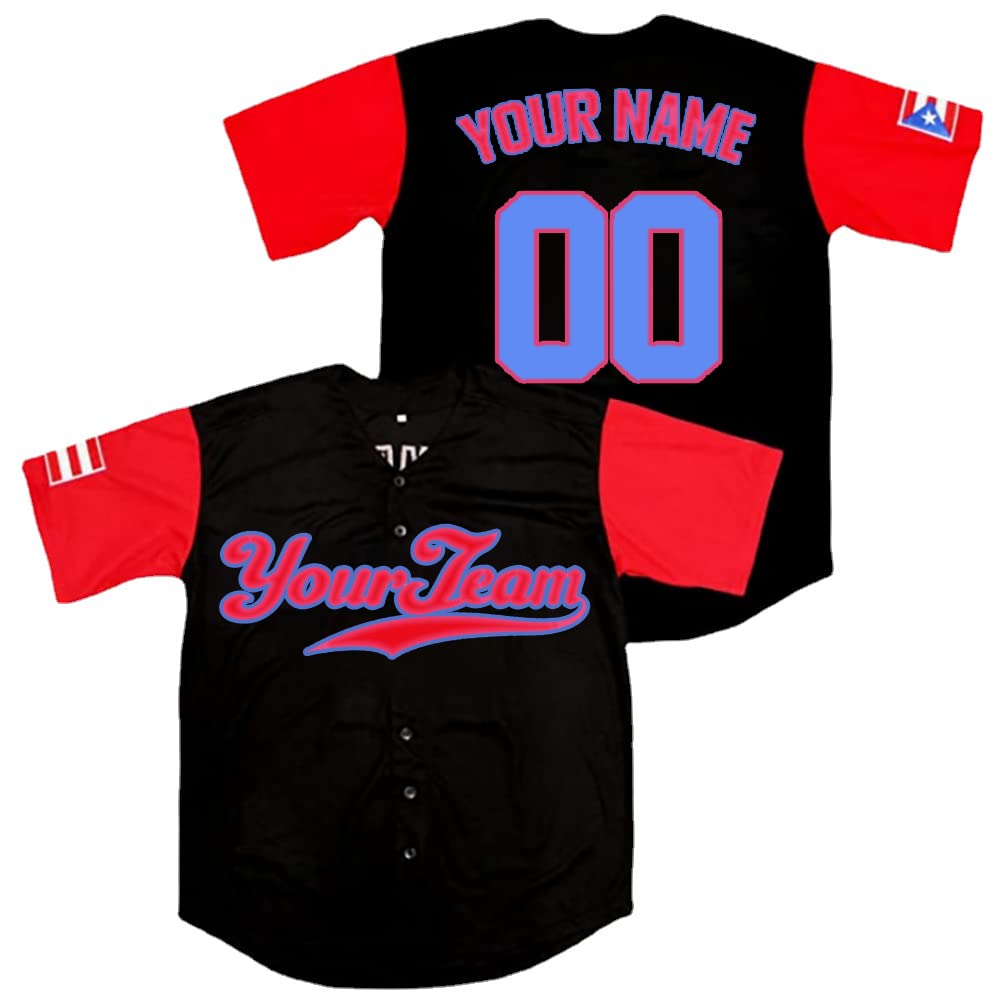 ETN Men's Youth Custom Baseball Jersey Stitched World Classic Button Uniform Costumes