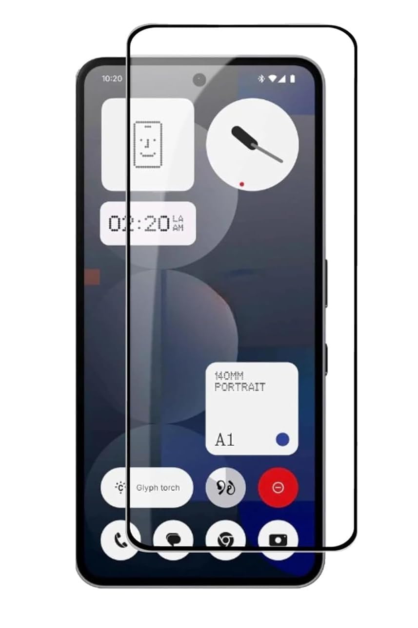 Military-Grade Tempered Glass Screen Protector Compatible for Nothing Phone 3A / 3a with Edge to Edge Coverage and Easy Self Installation kit-image-45