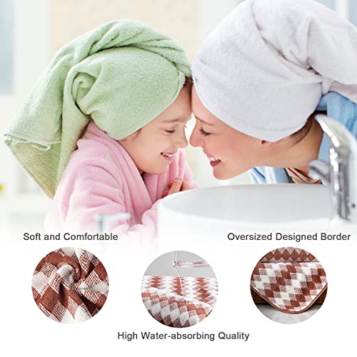 2 Hand Towels Set 15.7”X31.5”, Microfiber Diamond Hand Towels, Soft Bath Hand Towels For Bathroom Hotel Home Kitchen, High Absorbent Hotel Quality Quick Dry Hand Face Towels (Brown) #TOP5