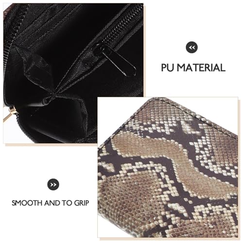 1pc Ladies Wallet Snakeskin Purse Wristlet Wallets for Women Wristlet Handbag Wristlet Purses for Women3