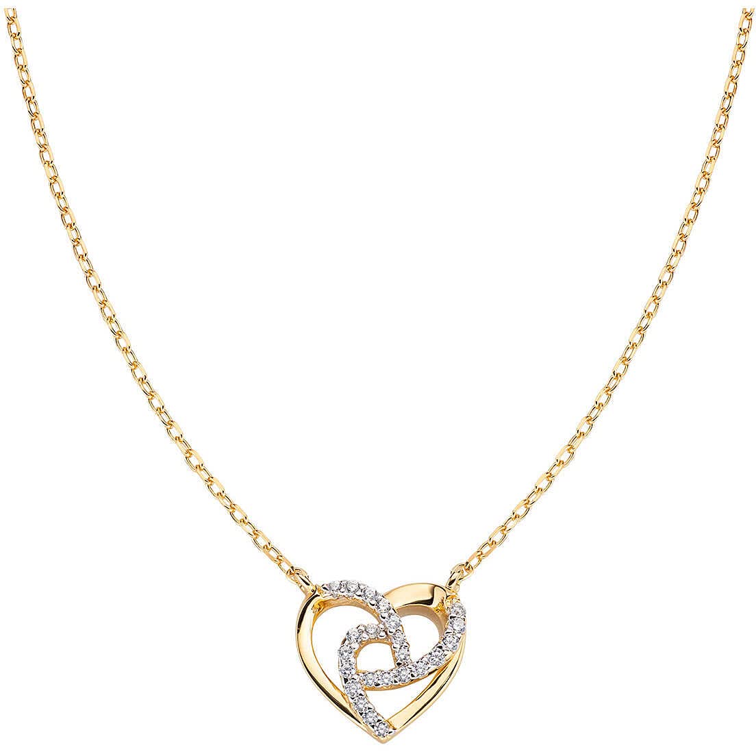 AMEN Collana Cuori Intrecciati in argento CLPIHBBZ