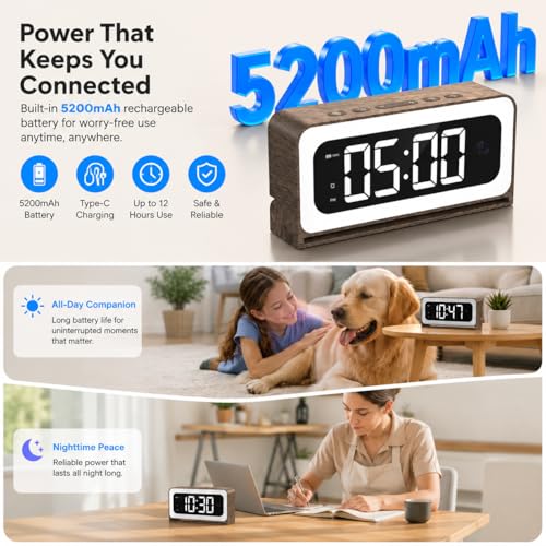 Clock Camera 2K 5G and 2 4G WiFi Indoor Security Wood Grain Cameras for Home 3 in 1 with - image 8