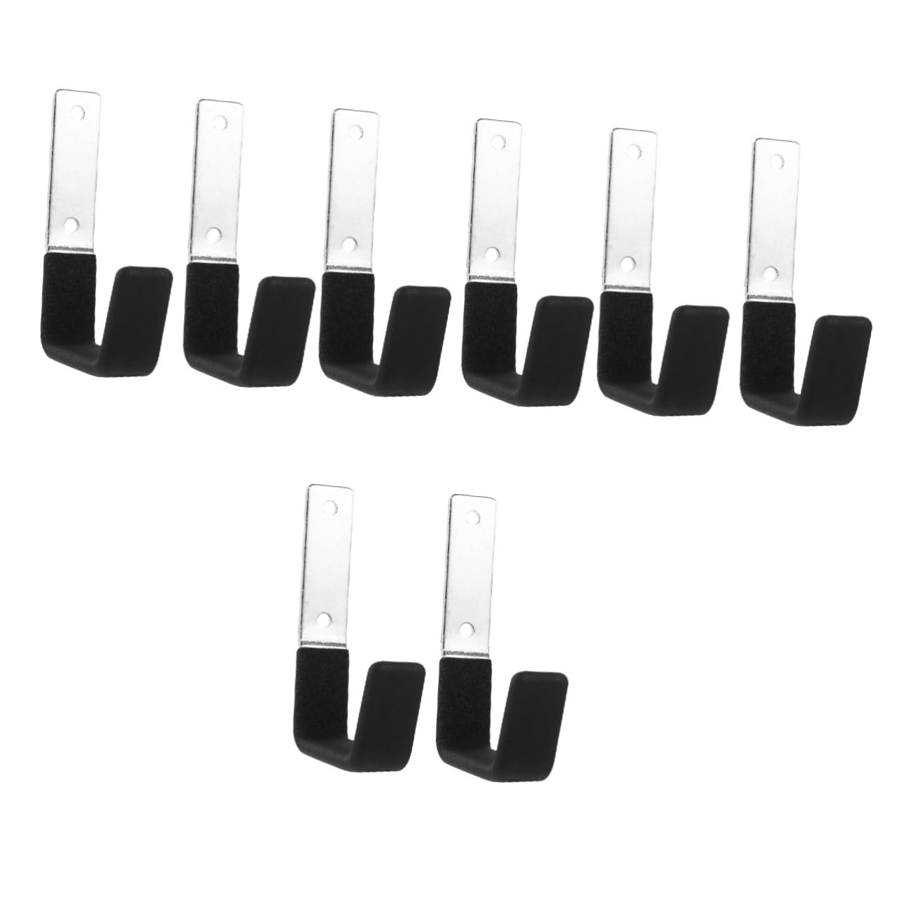 VILLCASE 4 Set Ganci Da Muro Pesanti Per Garage Organizer Inossidabile Per Utensili E Attrezzature Facile Installazione E Massima Stabilità Per Spazi E Giardino 2 Pezzi*4