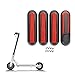 Fututech 4 Pcs Couverture Décorative Réfléchissante pour Xiaomi M365 Pro Pro2 1S pour Mi 3 Trottinette Bandes Réfléchissantes sur Les Roues Avant et Arrière Kit Accessoires Scooter Electrique (Rouge)