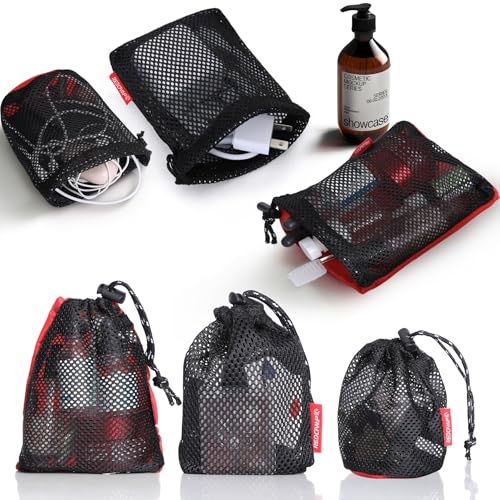 REDCAMP 5PCS Mesh Ditty Bags