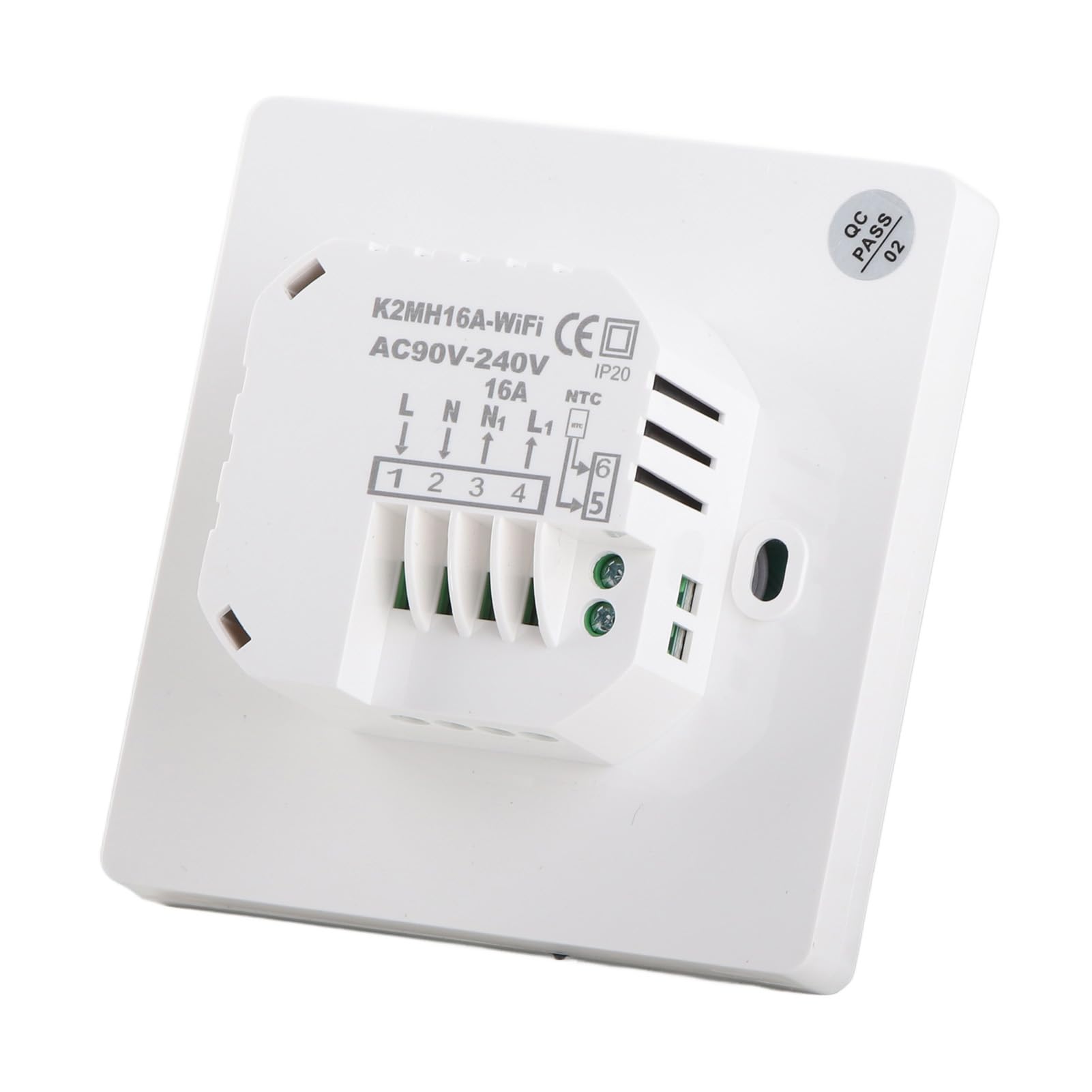 Wifi Inteligentny termostat do ogrzewania podłogowego 16a 4400w, inteligentny cyfrowy sterownik rozrządu, programowalny regulator temperatury z ekranem dotykowym z (Z Wi-Fi)