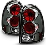 ACANII - For 1996-2000 Dodge Caravan Town & Country Voyager 98-03 Durango Smoked Tail Lights Brake Lamps Left+Right