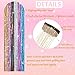 Nineibei Hair Tinsel Clip in Pack of 12 Pcs Glitter Tinsel Hair Extensions 24 Inch Clip in Hair Tinsel Sparkly Fairy Hair Accessories for Girls Women Festival Party (Colorful 12Pcs)