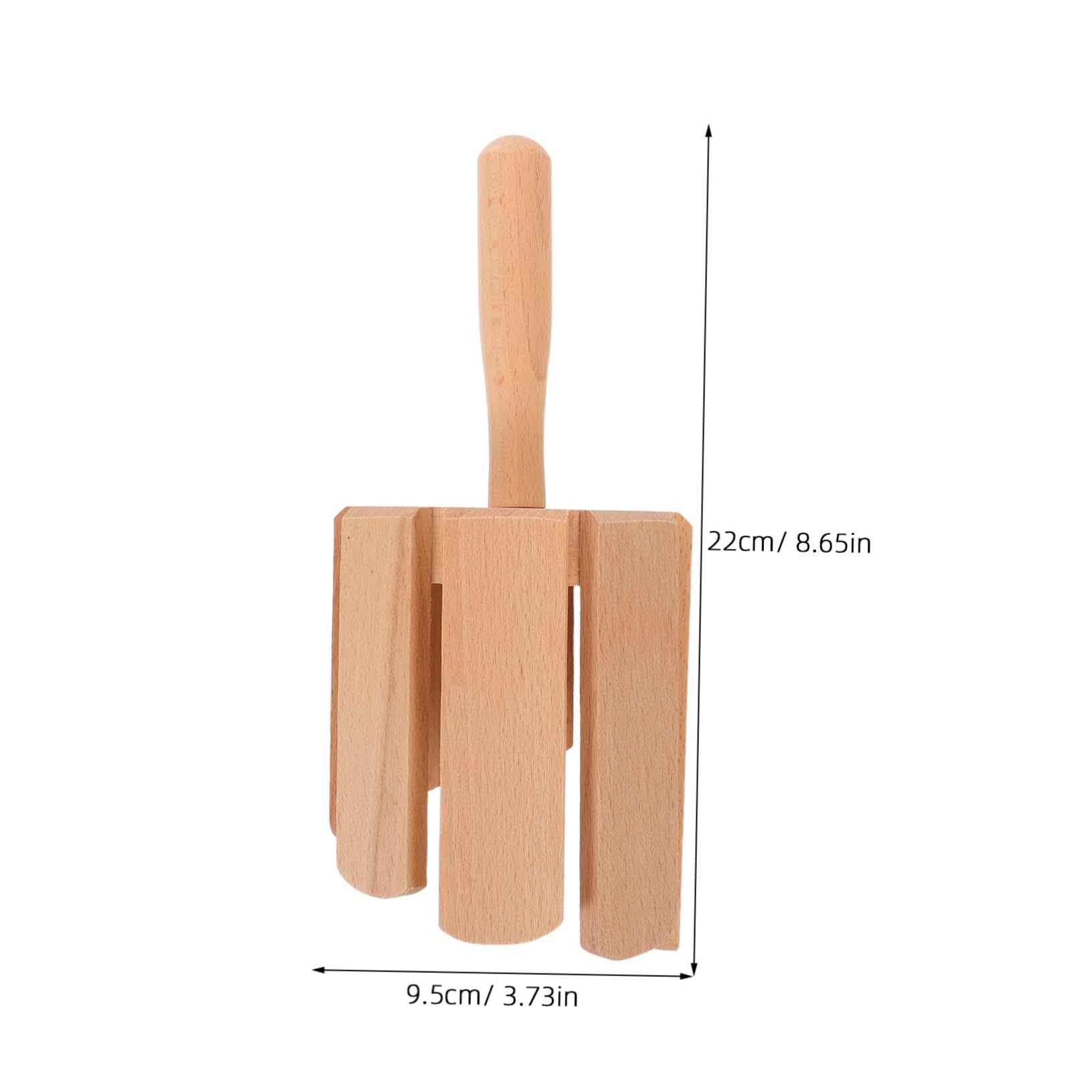 ORFOFE 2 Piezas Instrumentos Orff de Madera Maciza Tonos con Baqueta Juguetes Musicales Montessori para Bebés y Educación Temprana