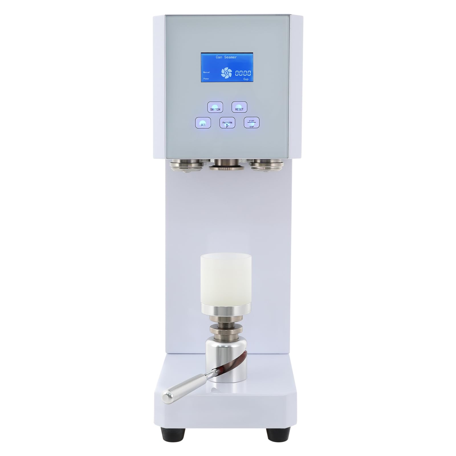 Automatic Can Sealing Machine, 370W Electric Cup Sealer Machine with Counter & LED Display, 2.17” Dia. & 4.53”-6.69” Height Tin Can Seaming Closing Capping Machine 110V