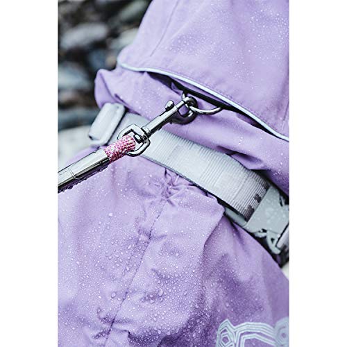 Hurtta Drizzle Waterproof Dog Coat with Reflectors, Black 25cm