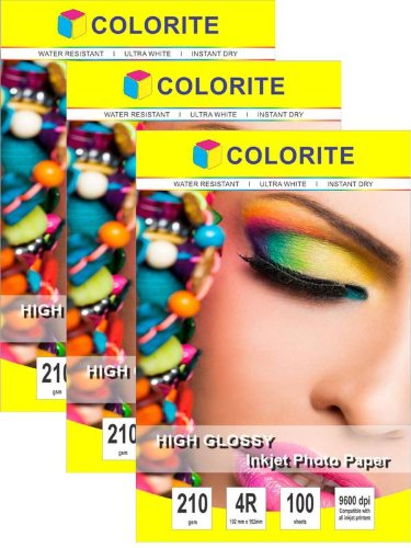 Colorite Inkjet High Glossy Photo Paper 210 Gsm 4R (4