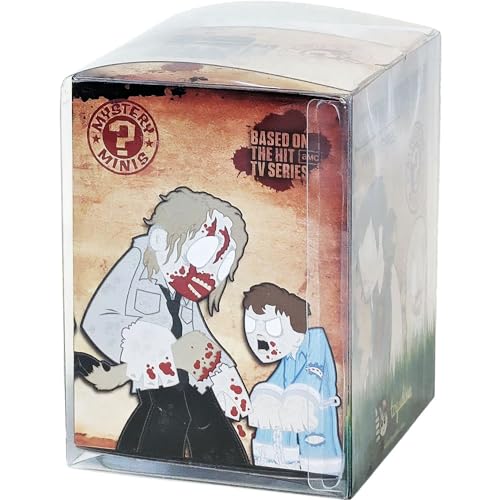 Funko Walking Dead Mystery Minis Vinyl Figurine Bundle with 1 Compatible ToysDiva Graphic Protector (03303 - B) Small