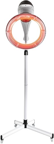 Salon - Secador giratorio de pie de 950 W con base giratoria giratoria, secador de pelo en órbita para spa, cuidado del cabello en casa